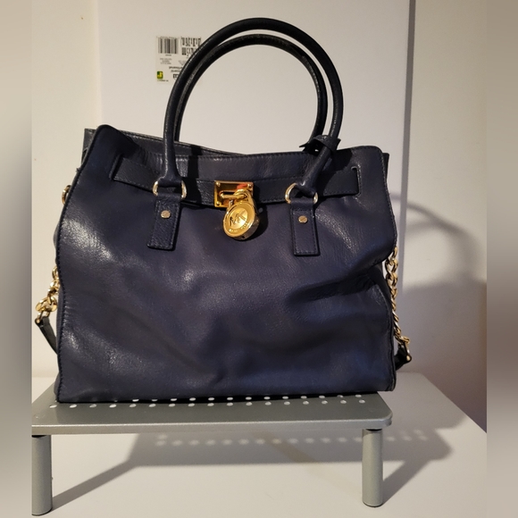MICHAEL KORS BLUE LEATHER BAG - Picture 2 of 7